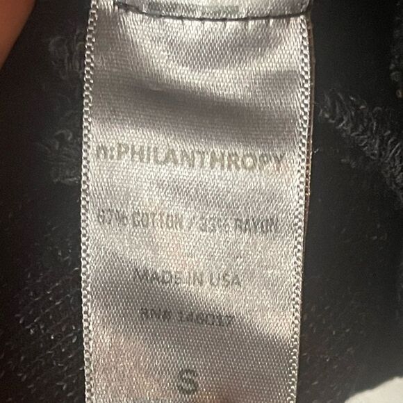 NWTs Revolve n:PHILANTHROPY Pria Black Cut Out Front Sweatshirt - Picture 13 of 14